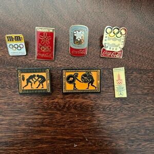 Vintage Olympics Pins 60s 70s 80s 90s Mercedes Coca-Cola m&m Soviet Union USSR